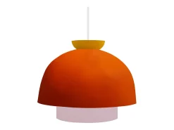 TOSEL Lámpara Suspendida-Suspensión ,metal,,A110x D 24,5xP24,5cm Naranja
