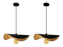 Discount TOSEL Suspensión ,metal, ,A65xD40xP40cm Negro