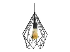 TOSEL Suspensión ,metal, ,A90xD35xP30cm Negro