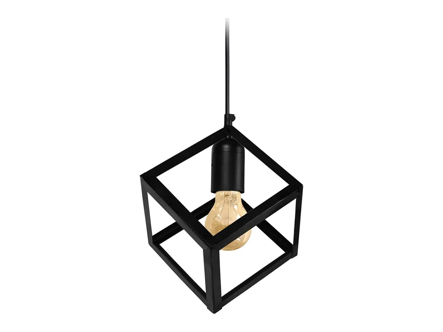 TOSEL Lámpara Suspendida-Suspensión ,metal, ,A86xD27xP27cm Negro