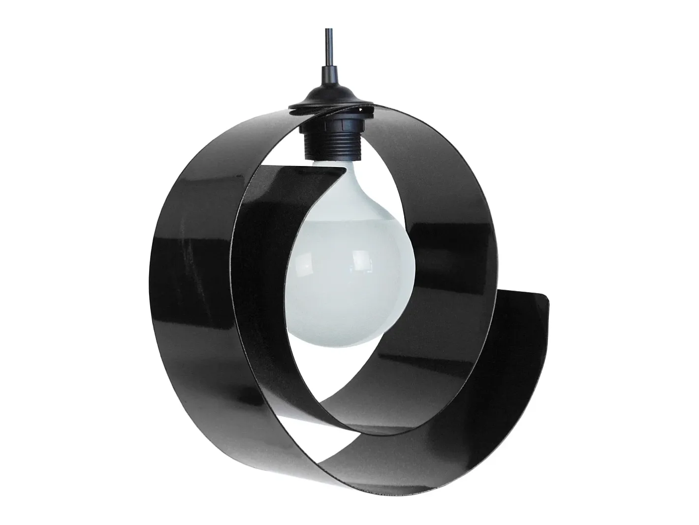 Outlet TOSEL Suspensión ,metal, , A86xD28xP 28cm Negro