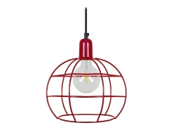 TOSEL Suspensión ,metal,,A85xD25x P 25cm Rojo Outlet