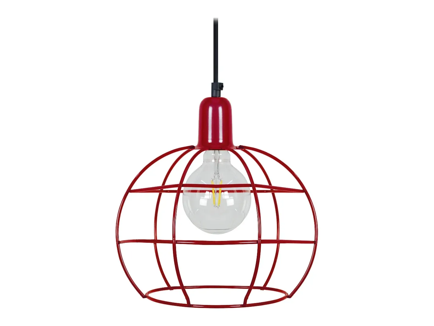 TOSEL Suspensión ,metal,,A85xD25x P 25cm Rojo Outlet