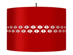 TOSEL Suspensión ,metal.,, A80x D 30xP30cm Rojo
