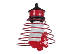 TOSEL Suspensión ,metal,,A75x D14xP14cm Rojo Hot