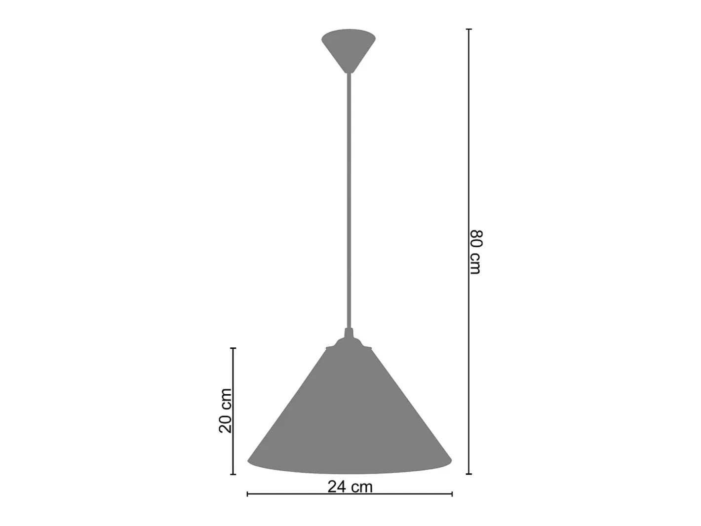 TOSEL Suspensión ,metal., ,A80xD24xP24cm Rosa Online