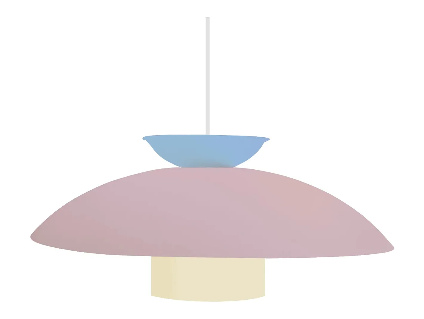 TOSEL Lámpara Suspendida-Suspensión ,metal, ,A110xD40xP40cm Rosa