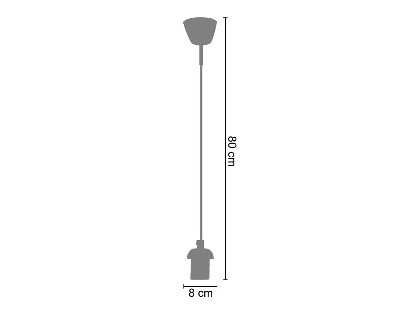 TOSEL Suspensión ,metal, ,A19xD38x P38cm Violeta New