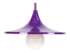 TOSEL Lámpara Suspendida-Suspensión ,metal, ,A70xD 27x P 27cm Violeta