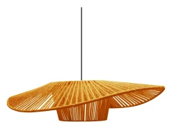 TOSEL Suspensión ,tela,AMARILLO,A 80xD75x P 80cm Amarillo claro Best