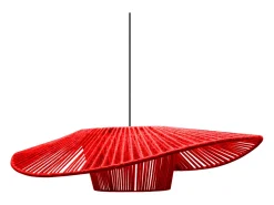 New TOSEL Suspensión ,tela,,A80xD 75xP80cm Rojo