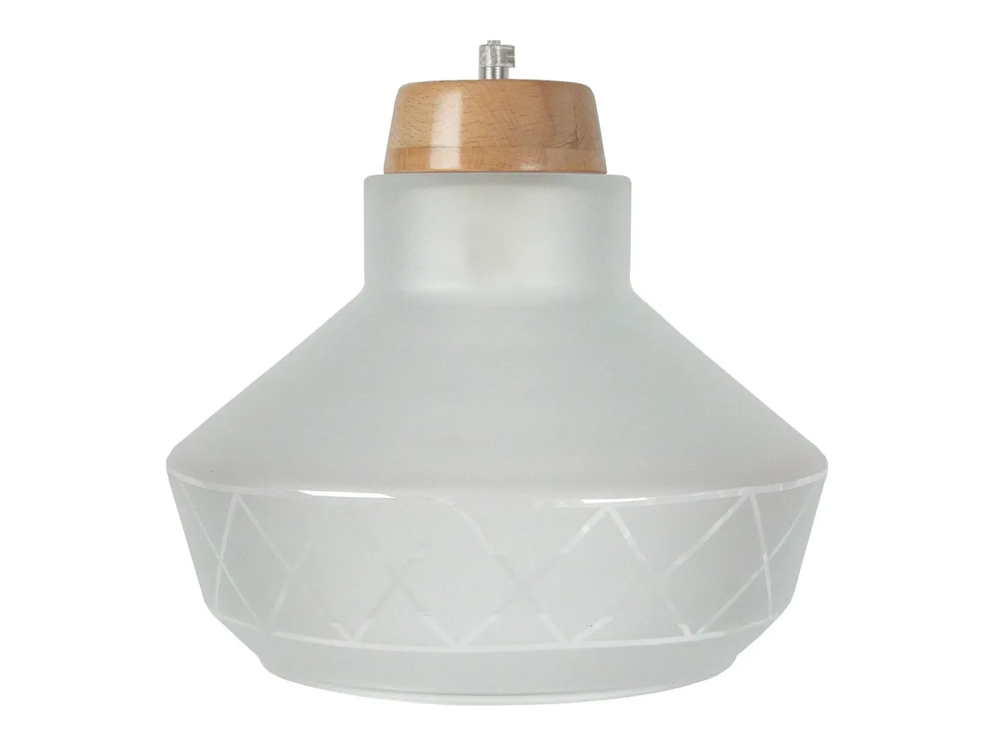 TOSEL Suspensión ,vidrio , , A84xD30xP30cm Gris