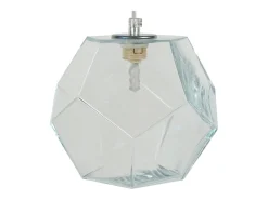 TOSEL Lámpara Suspendida-Suspensión ,vidrio,Aluminio,A 77x D19xP19cm Plateado