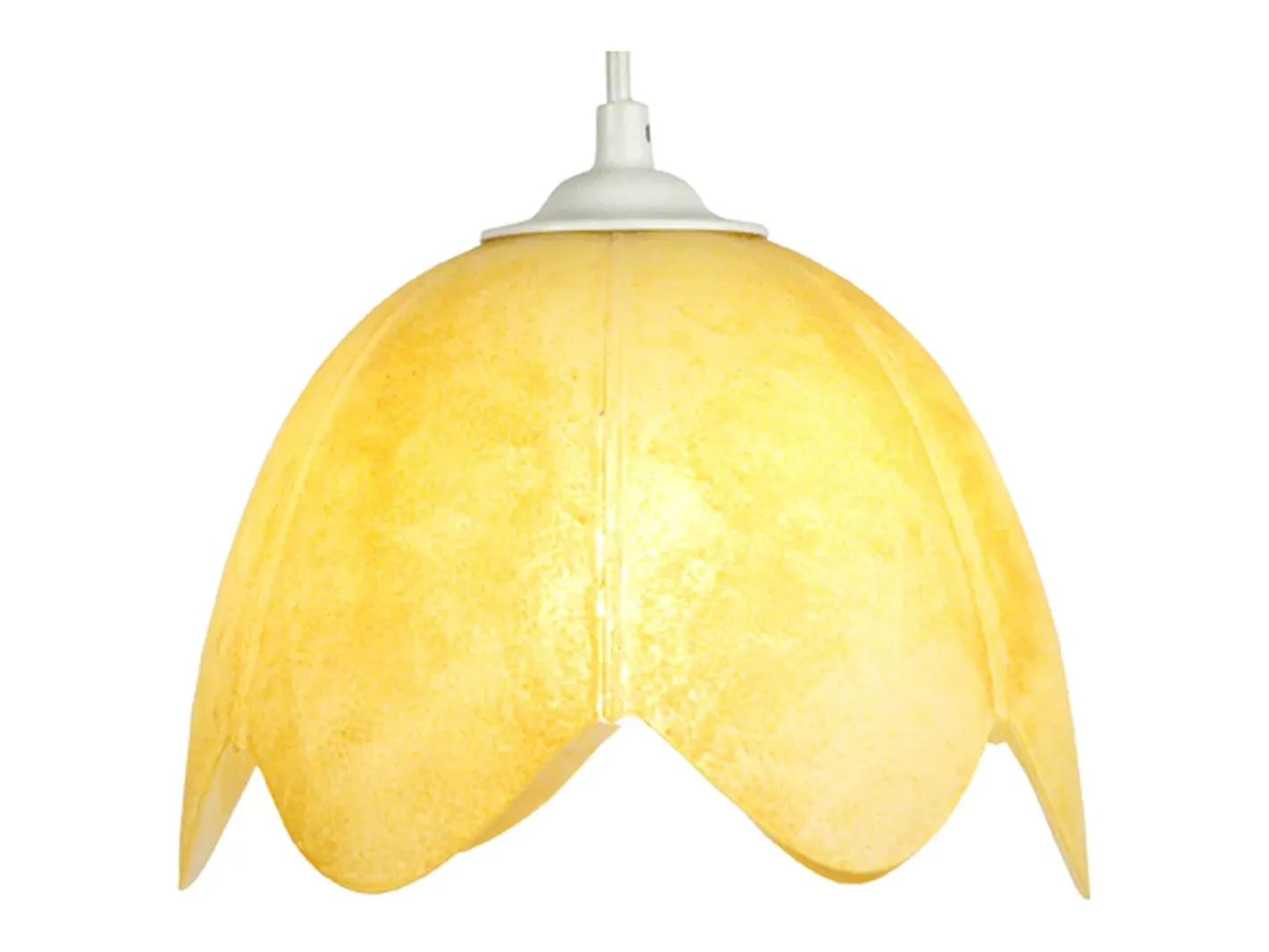 New TOSEL Suspensión ,vidrio,AMARILLO,A75xD18xP18cm Amarillo claro