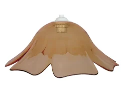 Best TOSEL Suspensión ,vidrio,AMARILLO,A80xD35x P 35cm Amarillo claro