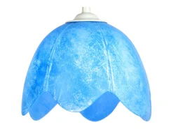 TOSEL Lámpara Suspendida-Suspensión ,vidrio, ,A75xD18xP18 cm Azul