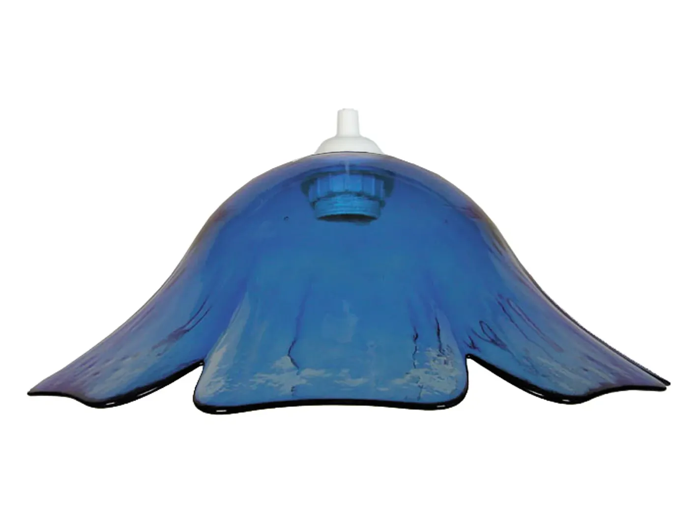 TOSEL Suspensión ,vidrio, ,A80xD35xP 35cm Azul Best