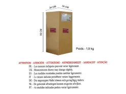 TOSEL Suspensión ,vidrio,,A94xD25xP25cm Blanco Sale