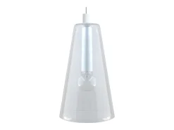 TOSEL Suspensión ,vidrio,,A94xD25xP25cm Blanco Sale