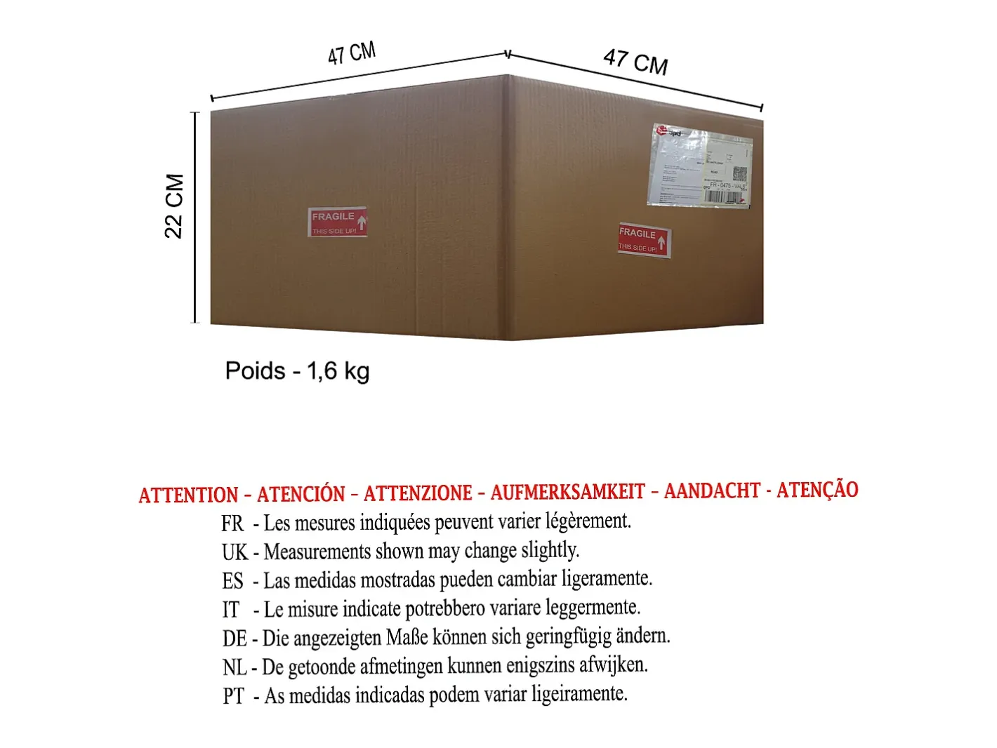 TOSEL Suspensión ,vidrio, ,A 74xD 45x P 45cm Gris Outlet