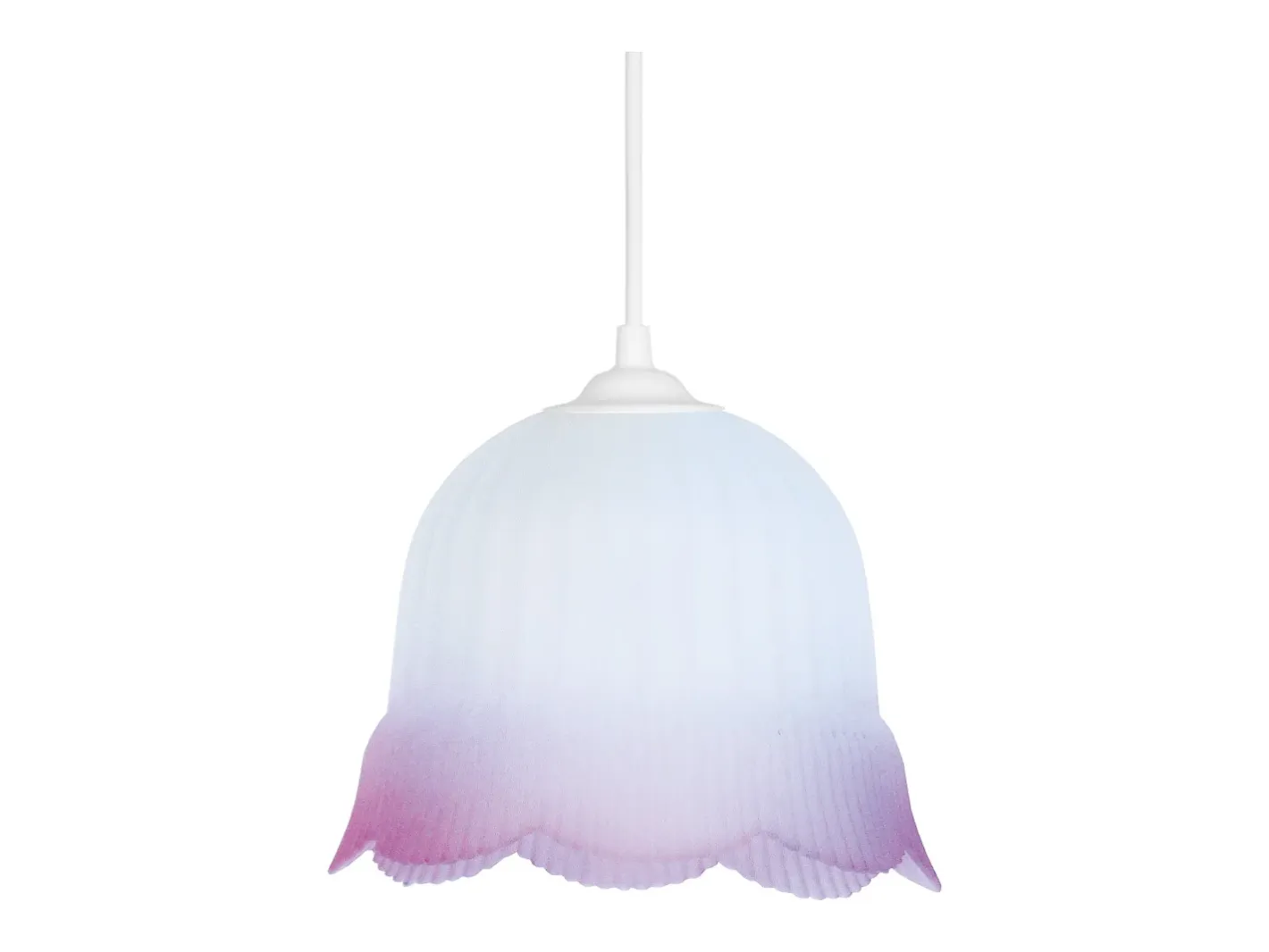 TOSEL Suspensión ,vidrio,Gris ,A80xD 17xP17cm Violeta Outlet