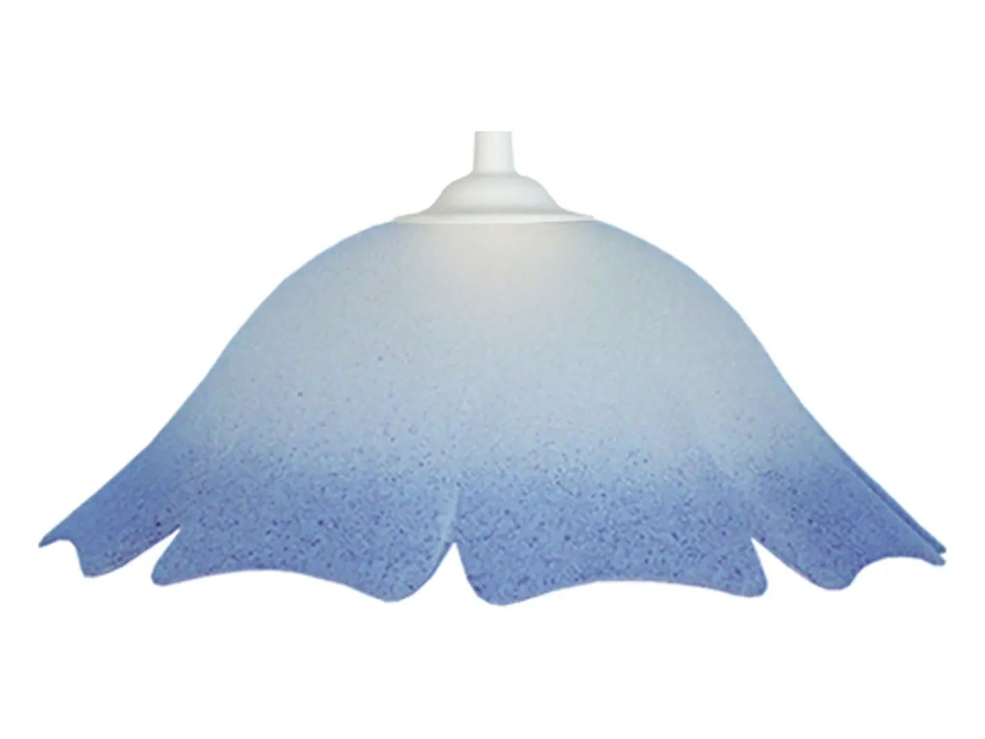 TOSEL Suspensión ,vidrio,Gris ,A80x D 35xP35 cm Azul