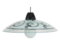 Best TOSEL Suspensión ,vidrio, , A 74xD45x P 45cm Gris