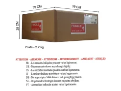 TOSEL Suspensión ,vidrio,Marrón, A 70xD35xP35cm Marru00f3n Online