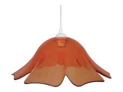 TOSEL Lámpara Suspendida-Suspensión ,vidrio,, A80xD35xP35cm Naranja