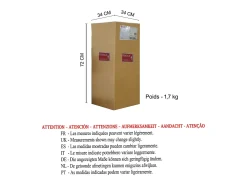TOSEL Lámpara Suspendida-Suspensión ,vidrio,,, A90xD30xP30cm Naranja