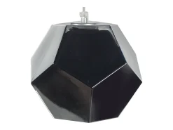 Outlet TOSEL Suspensión ,vidrio, , A77xD19xP 19cm Negro
