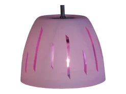 TOSEL Suspensión ,vidrio, ,A80xD20x P20cm Negro Outlet