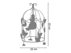 TOSEL Suspensión ,vidrio,,A75xD25xP25cm Rojo