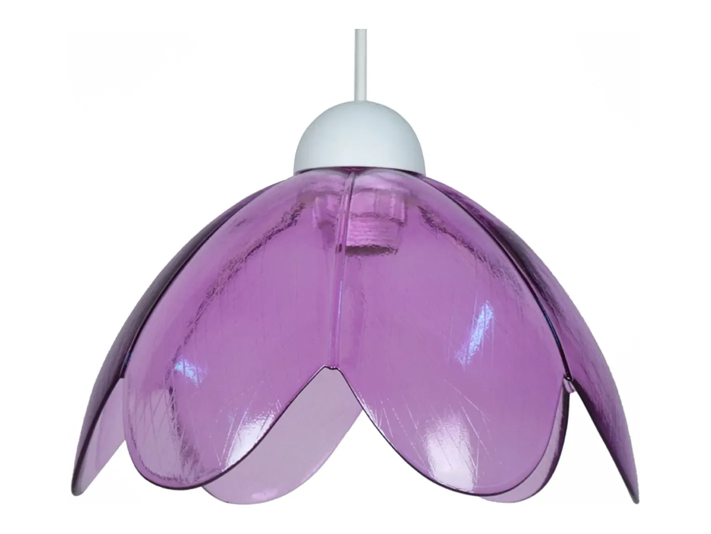 TOSEL Suspensión ,vidrio, ,A80xD8xP8cm Violeta