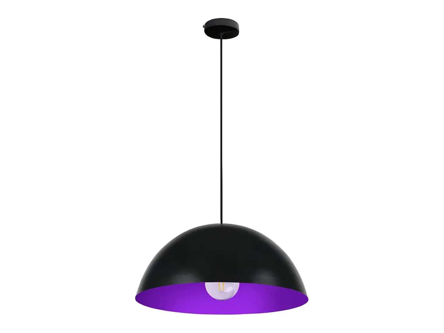 TOSEL Lámpara Suspendida-Suspensión ,metal, ,A78xD42,5xP42,5cm Negro