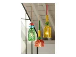 J-Line Suspensión de vidrio de 160x20x20 cm Multicolor