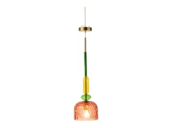 J-Line Suspensión de vidrio de 160x20x20 cm Multicolor
