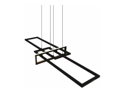 Trio Suspension Led intégrée luminosité variable - - Salinas Negro Discount