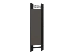 Biombo-Tabique divisorio antracita de 6 paneles 240x180 cm Gris