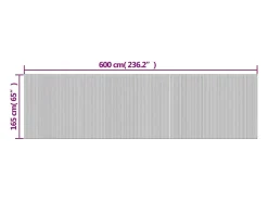 Discount Tabique divisorio 165x600 cm bambú Blanco