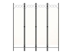 Sale Tabique divisorio de 4 paneles 160x180 cm Blanco