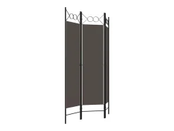 Tabique divisorio de 3 paneles Antracita 120x180 cm Gris New