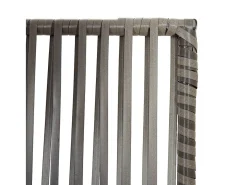 Biombo-Tabique divisorio de 5 paneles de mimbre de resina Gris