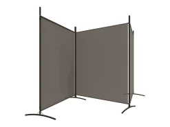 Sale Tabique divisorio de 3 paneles Antracita 525x180 cm Tejido Gris