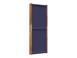Tabique divisorio de 4 paneles oscuro 280x180 cm Azul Online