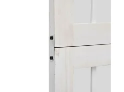 Tabique divisorio de 4 paneles en madera maciza de paulownia blanca Blanco New