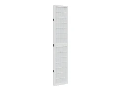 Best Tabique divisorio de 4 paneles en madera maciza de paulownia blanca Blanco