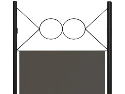 Tabique divisorio de 5 paneles color antracita 200x180 cm Gris Hot