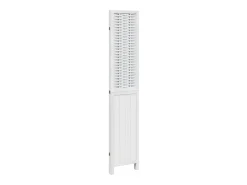 Tabique divisorio de 3 paneles en madera maciza de paulownia blanca Blanco Sale