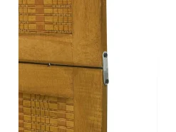 Tabique divisorio de 3 paneles en madera maciza de paulownia marrón Marru00f3n Hot